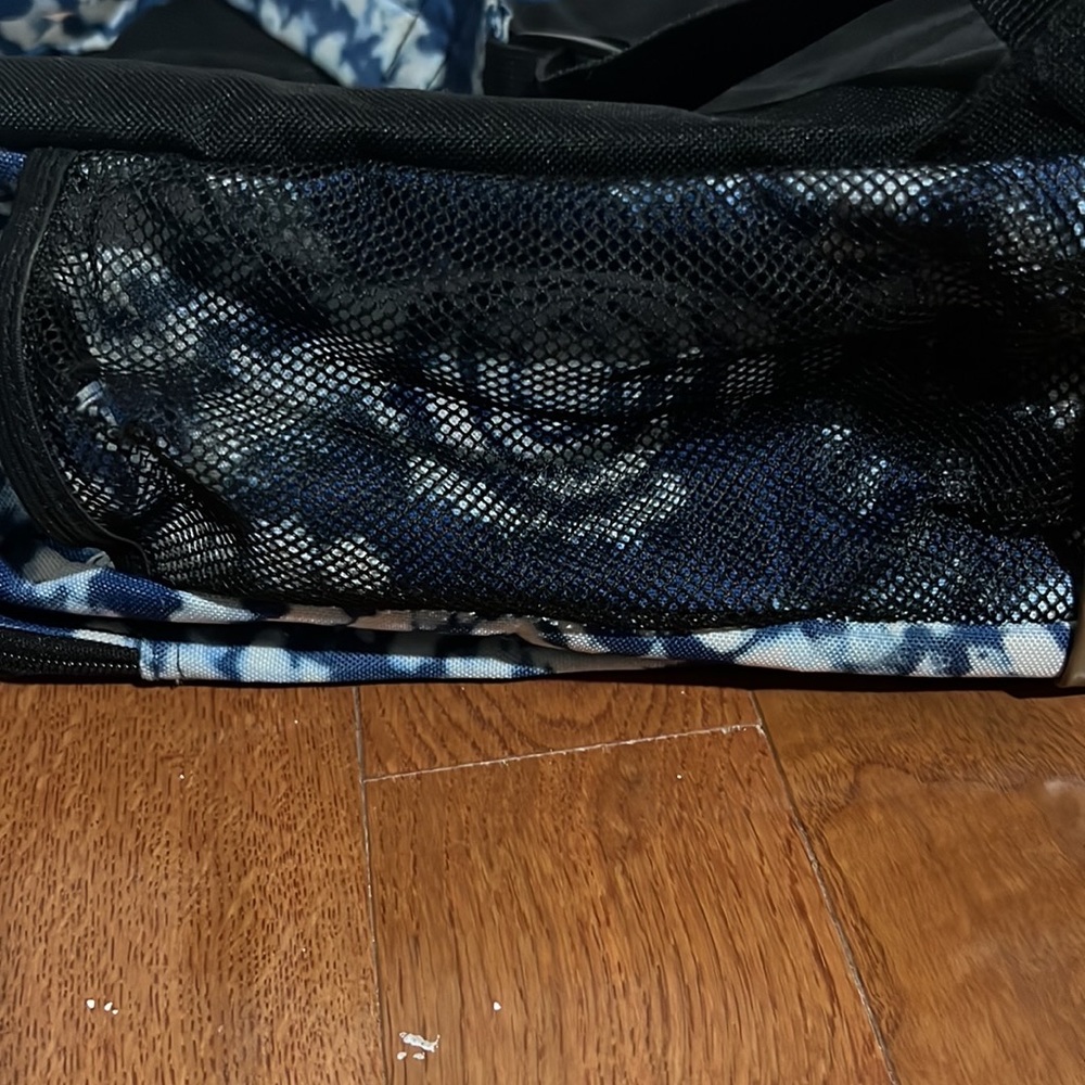 Blue and whit Backpack